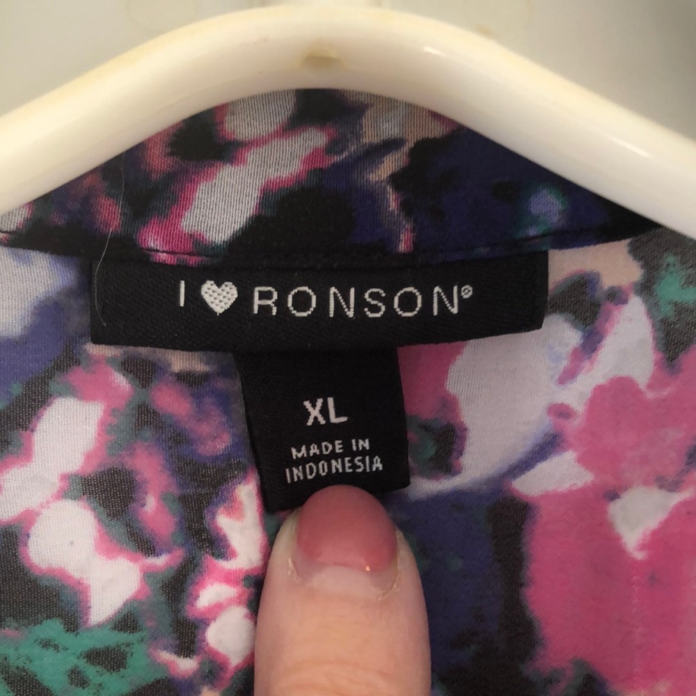 I Love Ronson floral blouse.